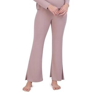 Steve Madden Womens Ribbed Flare Lounge‎ Pants Casual Comfy Lg /#8012